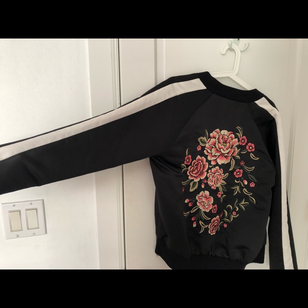 Floral Bomber Jacket